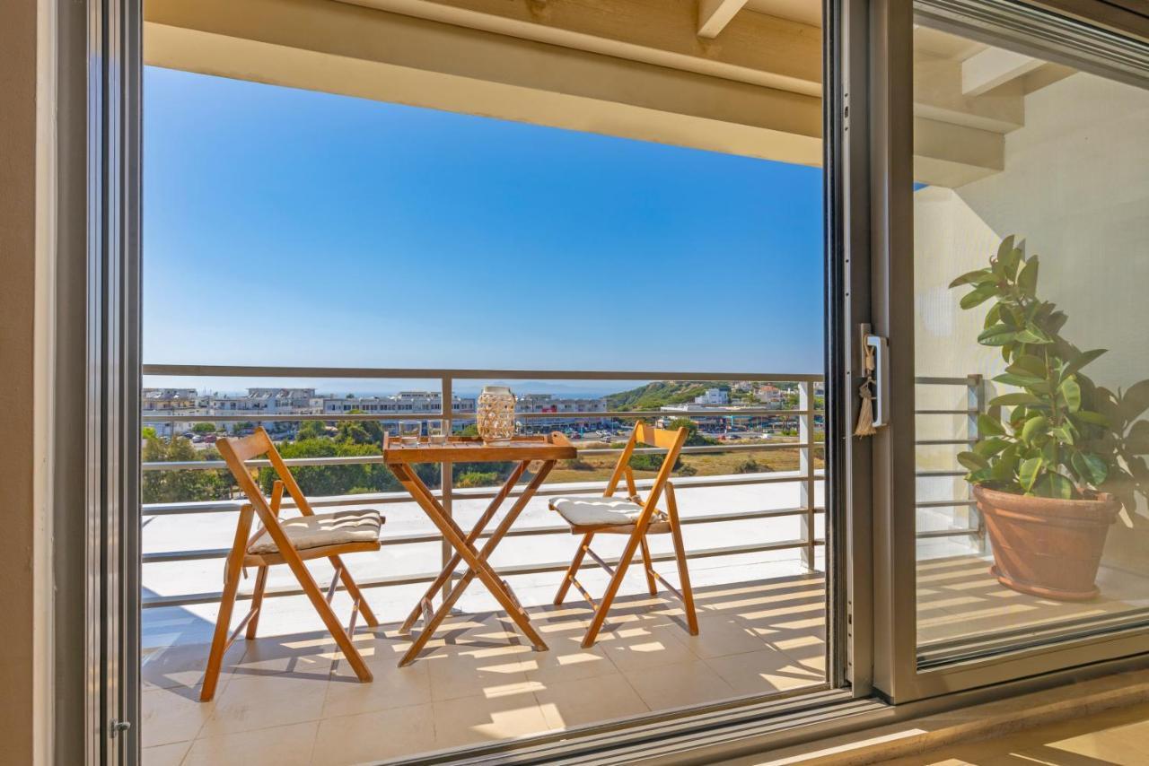 Rhodes City Sunny Penthouse,Modern Amenities+Aegean View 아파트 외부 사진